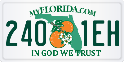 FL license plate 2401EH