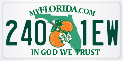 FL license plate 2401EW