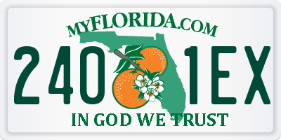 FL license plate 2401EX