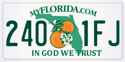 FL license plate 2401FJ
