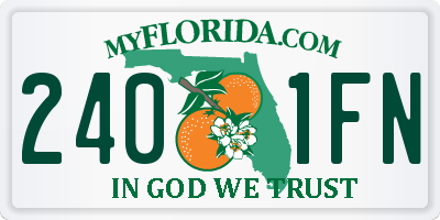 FL license plate 2401FN