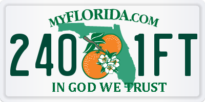 FL license plate 2401FT