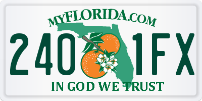 FL license plate 2401FX