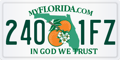 FL license plate 2401FZ