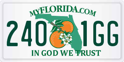 FL license plate 2401GG