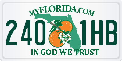 FL license plate 2401HB