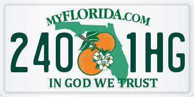 FL license plate 2401HG