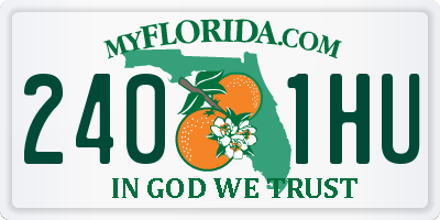 FL license plate 2401HU