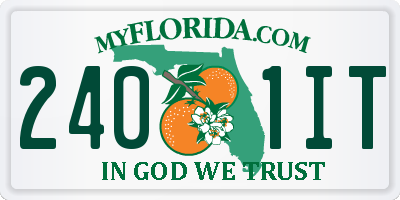FL license plate 2401IT