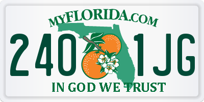 FL license plate 2401JG