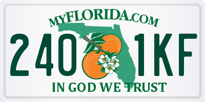 FL license plate 2401KF