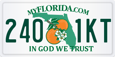 FL license plate 2401KT