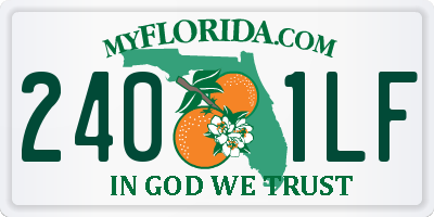 FL license plate 2401LF