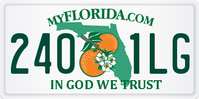 FL license plate 2401LG
