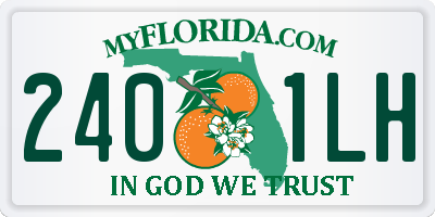 FL license plate 2401LH