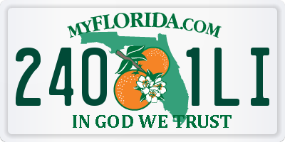 FL license plate 2401LI