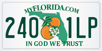 FL license plate 2401LP