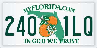 FL license plate 2401LQ