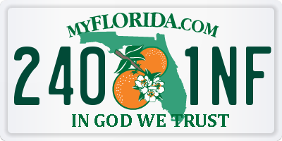 FL license plate 2401NF