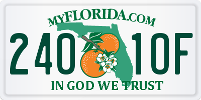 FL license plate 2401OF