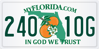 FL license plate 2401OG