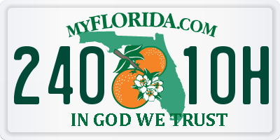 FL license plate 2401OH
