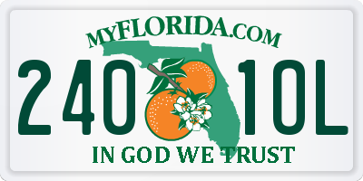 FL license plate 2401OL