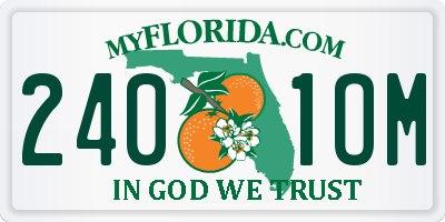 FL license plate 2401OM