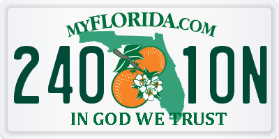 FL license plate 2401ON