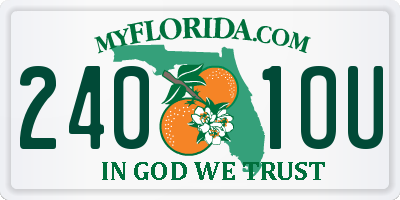 FL license plate 2401OU
