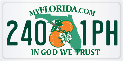 FL license plate 2401PH