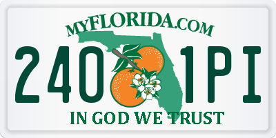 FL license plate 2401PI