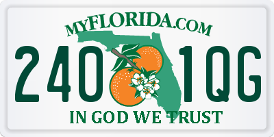 FL license plate 2401QG