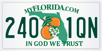 FL license plate 2401QN