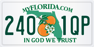 FL license plate 2401QP