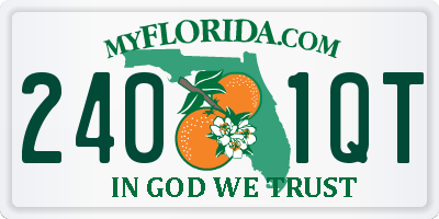 FL license plate 2401QT