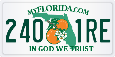FL license plate 2401RE