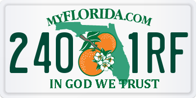 FL license plate 2401RF