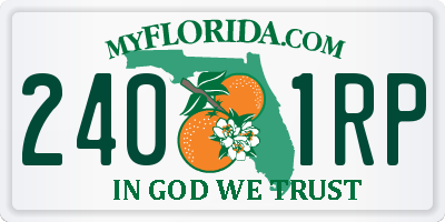 FL license plate 2401RP