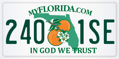 FL license plate 2401SE