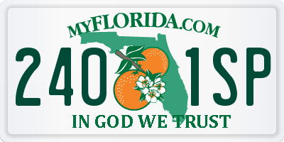 FL license plate 2401SP