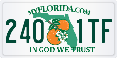 FL license plate 2401TF