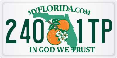 FL license plate 2401TP