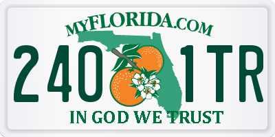 FL license plate 2401TR