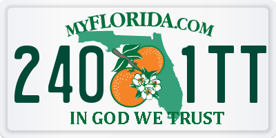 FL license plate 2401TT