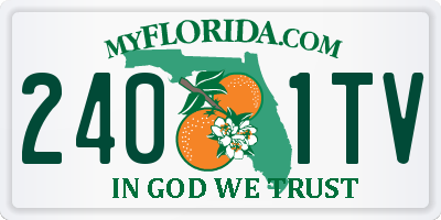 FL license plate 2401TV