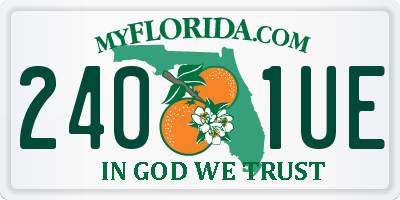 FL license plate 2401UE