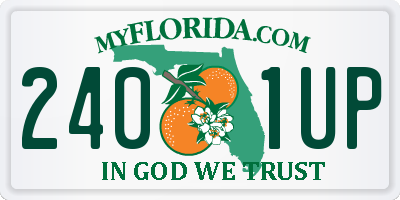 FL license plate 2401UP
