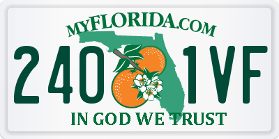 FL license plate 2401VF