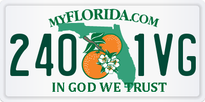 FL license plate 2401VG